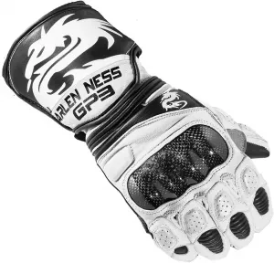 Мотоциклетные перчатки Arlen Ness Monza (бело-черные, размер XS), white/black