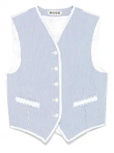Жилет Club Stripe BODE, белый