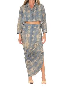 Юбка Noor в синей технике шибори JBQ