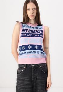 Жилет PCHOLLI XMAS O NECK Pieces, светло-розовый