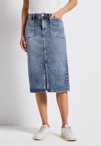 Юбка Street One MIDI, Blau/Light-Blue Denim