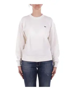 Свитер с круглым вырезом Lacoste, белый