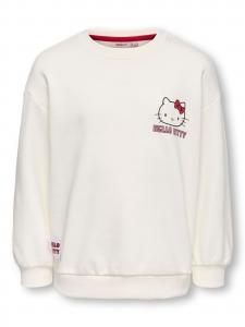 ONLY GIRLS Свитшот 'KMGKitten' в цвете Natural White