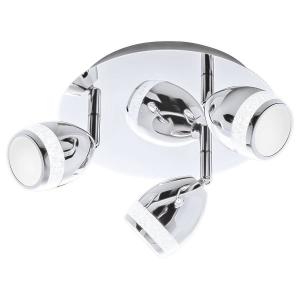 Светодиодный потолочный светильник Briloner Ringo II, хрустальное стекло / железо - 3 лампы