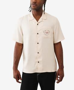 Мужская футболка с коротким рукавом и графическим принтом в стиле кэмп True Religion, Winter White