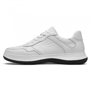 Eminu Мужские повседневные кроссовки низкие черно-белые белые, цвет White