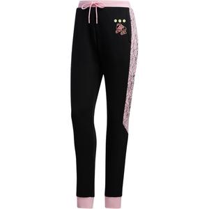 Adidas Neo W RADIO W TP Вязаные спортивные штаны женские розовый/черный цвет