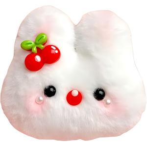 Милые пищащие плюшевые куклы с головой кролика высотой 8см ROUERXIONG