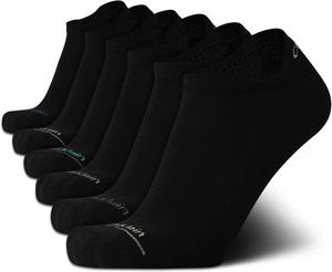Мужские носки Calvin Klein с амортизирующим вкладышем - 6 пар носков с низкой посадкой для кроссовок, лоферов, лодочек (размер: 7-12), Black