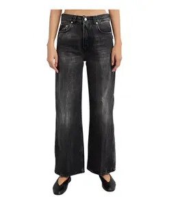 Корейские азиатские джинсы Haikure, черный