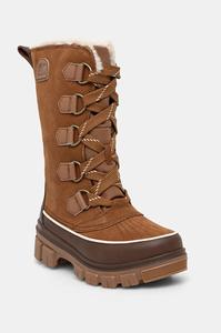Зимние ботинки женские Sorel Torino V Tall WP из замши и кожи, коричневый