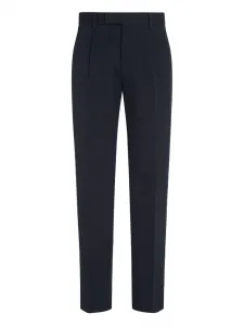 Плиссированные брюки строгого покроя Zegna, синий