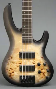 Бас-гитара ESP LTD B-4 Ebony 4-струнная электрическая, цвет Charcoal Burst, сатиновая