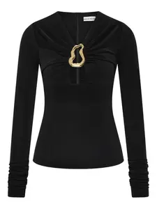 Топ Mischa с вырезами Rebecca Vallance, черный