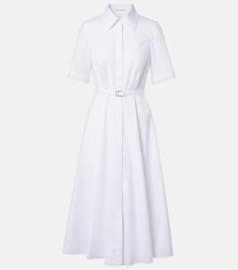 Руби хлопковое платье-рубашка Emilia Wickstead, белый
