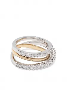 Кольцо Hyperbola Swarovski, серебяный