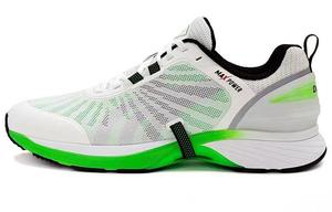 Амортизирующие противоскользящие и износостойкие низкие повседневные кроссовки для бега унисекс белый неоново-зеленый DO-WIN