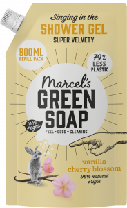 Гель для душа Marcel's Green Soap Duschgel Vanille & Kirschblüte Nachfüllpackung