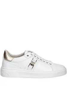 Кожаные кроссовки с логотипом Baldinini, белый