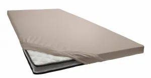 Простынь bellana приталенная " Джерси-Эластан делюкс в размере. 90х200 180-200х200-220 см, 1 шт., серо-коричневый