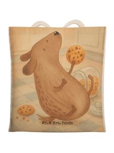 Mr. & Mrs. Panda Пакет с изображением собачьего печенья, без слогана, белого цвета