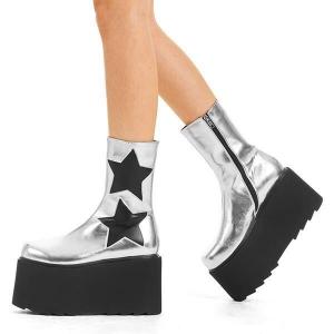 Ботильоны на массивной платформе 'Big Shot' Lamoda, мультиколор