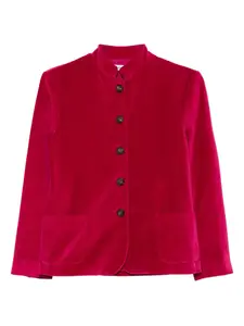 Бархатная куртка с накладными карманами Rosso 35, розовый