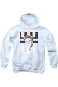 Ретро худи с Элвисом Пресли для молодежи Gildan, белый