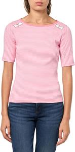 Женский топ с завязками на рукавах Tommy Hilfiger, Peony/ Bright White