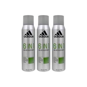Освежающий спрей для тела Ice Point с дезодорирующим эффектом и долговременным ароматом лимона, 150 мл/флакон Adidas, 6-in-1 150ml*3