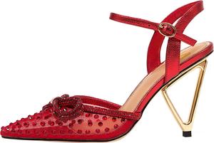Туфли-лодочки с острым носком и сетчатой отделкой Ninety Union Gloria, красный