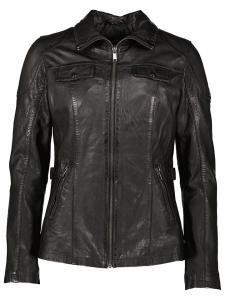 Кожаная куртка HIS, черный