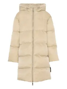 Стеганое пальто с капюшоном John Richmond Junior, нейтральный