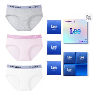 Классические трусы 101 для женщин упаковка 3 шт Lee, розовый