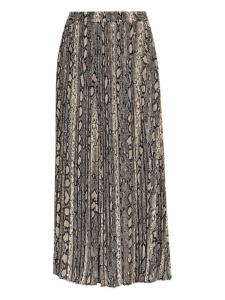 Юбка-плиссе с принтом под змеиную кожу Michael Michael Kors, серый