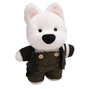 Плюшевая кукла щенка вест хайленд уайт терьера высотой 28см MLING, серый