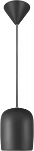 Подвесной светильник Nordlux Notti, лампа E27 | без лампочки, небольшой, органичный маятник элегантной формы, мягкий свет Ø 10,00 см, Высота: 12,00 см., черный