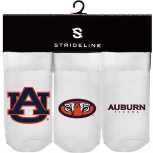 Комплект из трех пинеток Strideline White Auburn Tigers для новорожденных и младенцев Unbranded