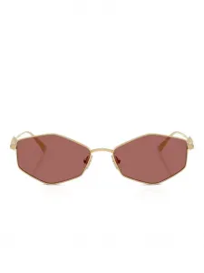Солнцезащитные очки в геометричной оправе JIMMY CHOO, золотой