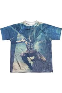 Футболка с коротким рукавом для подростков Batman Skyscrapers Gildan, белый