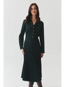Платье до колена TATUUM, темно-зеленый