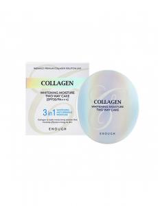 Enough Collagen Whitening Moisture Two-Way Cake #21 / Осветляющая пудра, фиксирующая макияж
