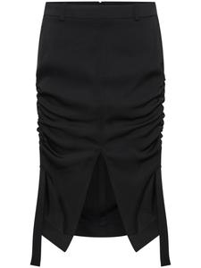 Dion Lee юбка миди Cinch, черный