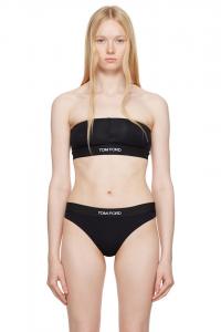 Модельный бюстгальтер-бандо с подписью Tom Ford, черный