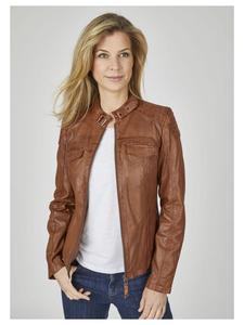 Кожаная куртка 7eleven, коричневый