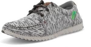 Мужские повседневные ковбойские кроссовки Twisted X в стиле Hooey Loper, светло-серые, белый/серый