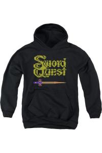 Atari 8 Bit Молодежная толстовка с мечом Gildan, черный