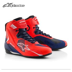 ALPINESTARS PROTECTS Мотоциклетные ботинки Star alpinestars, FASTER-4 всесезонные, повседневные туристические, MM93 со-брендинг флуоресцентный красный и синий, размер 37
