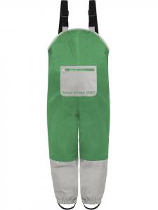 Normani Outdoor Sports Детские непромокаемые штаны на подтяжках, дизайн Waller, зеленого цвета