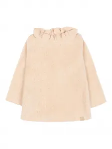 Топ с рюшами и длинными рукавами Bamboom, розовый